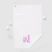 Retrosignatuurmonogram Golfhanddoek (Insitu)
