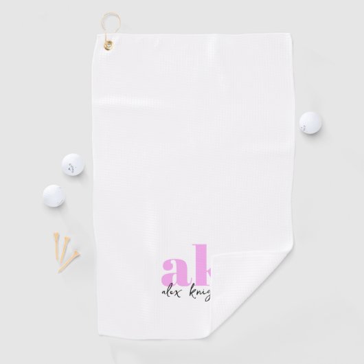 Retrosignatuurmonogram Golfhanddoek (Insitu)