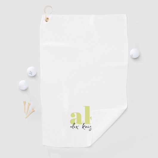 Retrosignatuurmonogram Golfhanddoek (Insitu)