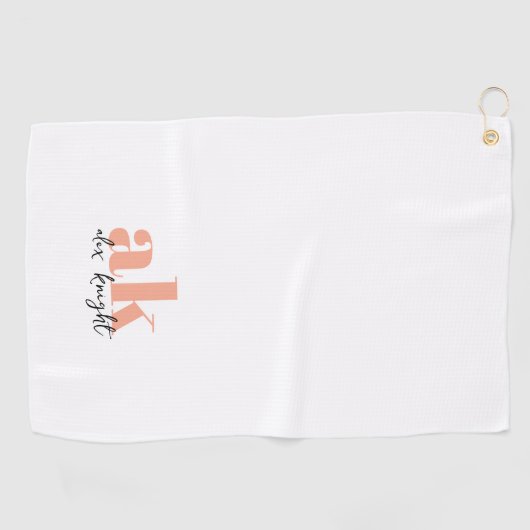 Retrosignatuurmonogram Golfhanddoek (Horizontaal)
