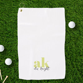Retrosignatuurmonogram Golfhanddoek