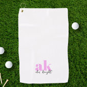 Retrosignatuurmonogram Golfhanddoek