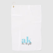 Retrosignatuurmonogram Golfhanddoek (Voorkant)