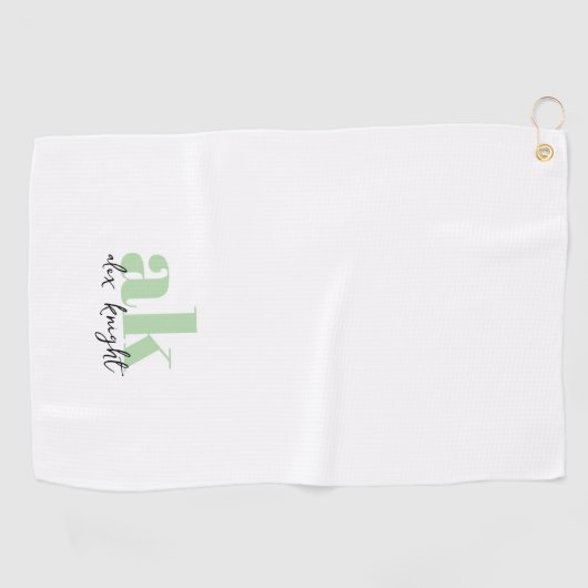 Retrosignatuurmonogram Golfhanddoek (Horizontaal)