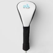 Retrosignatuurmonogram Golfheadcover (Voorkant)