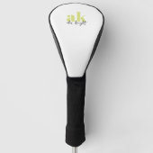 Retrosignatuurmonogram Golfheadcover (Voorkant)