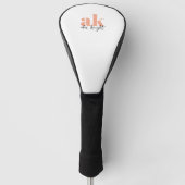 Retrosignatuurmonogram Golfheadcover (Voorkant)