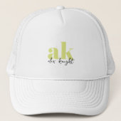 Retrosignatuurmonogram Trucker Pet (Voorkant)