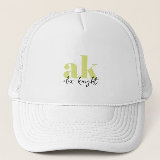 Retrosignatuurmonogram Trucker Pet (Voorkant)