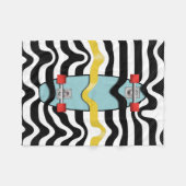 Retroskateboard Fleece Deken (Voorkant (Horizontaal))