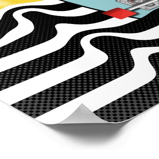 Retroskateboard Poster (Hoek)