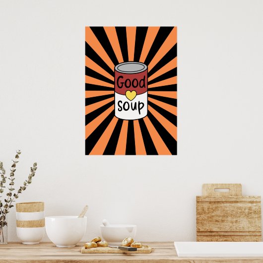Retrosoep Poster (Keuken)