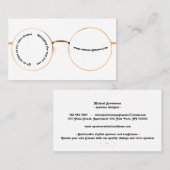 Retrospectacels Stijlvol duurzame eyeglassen Visitekaartje (Voorkant / Achterkant)