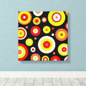 Retrospectieontwerp Canvas Afdruk (Insitu (Houten vloer))