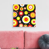 Retrospectieontwerp Canvas Afdruk (Insitu (Woonkamer))