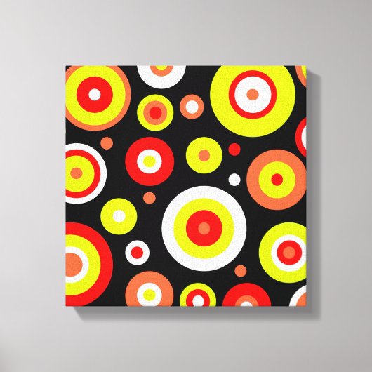 Retrospectieontwerp Canvas Afdruk (Voorkant)