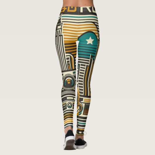 Retrospectieontwerp Leggings (Achterkant)
