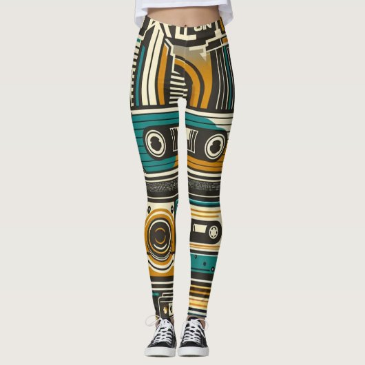 Retrospectieontwerp Leggings (Voorkant)