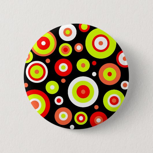 Retrospectieontwerp Ronde Button 5,7 Cm (Voorkant)