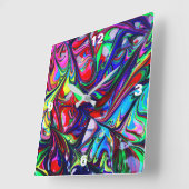 Retrospectieontwerp Vierkante Klok (Hoek)