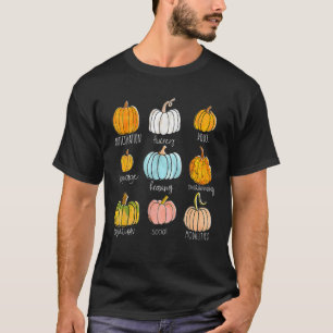 Retrospectietherapie pompoen voor gestroomlijnde l t-shirt