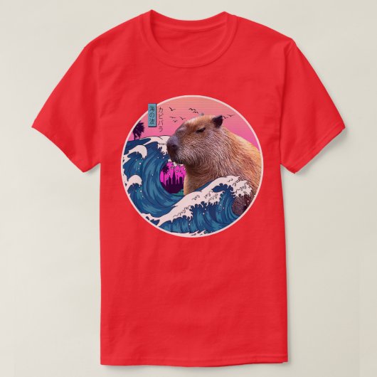  retrospectieve Japanse Grote Golf Wilde Stomme T-shirt (Design voorkant)