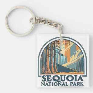 retrospectieve Sequoia National Park Reuzensequoia Sleutelhanger