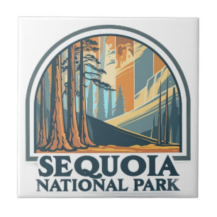 retrospectieve Sequoia National Park Reuzensequoia Tegeltje