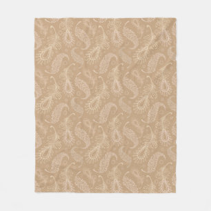 Retrospectrale-bleek-patroon Fleece Deken