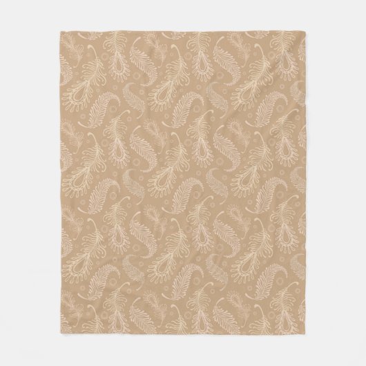 Retrospectrale-bleek-patroon Fleece Deken (Voorkant)