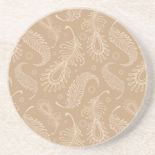 Retrospectrale-bleek-patroon Zandsteen Onderzetter (Voorkant)