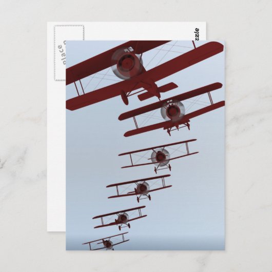Retrospecvliegtuig Briefkaart (Voorkant / Achterkant)