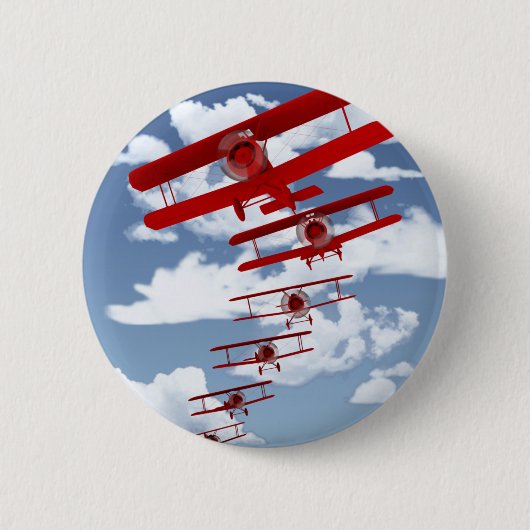 Retrospecvliegtuig Ronde Button 5,7 Cm (Voorkant)