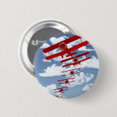 Retrospecvliegtuig Ronde Button 5,7 Cm (Voorkant /achterkant)