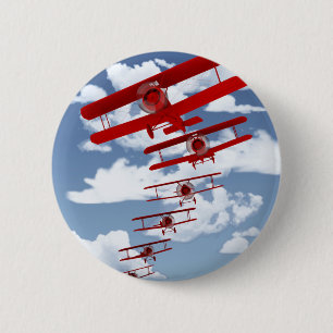 Retrospecvliegtuig Ronde Button 5,7 Cm
