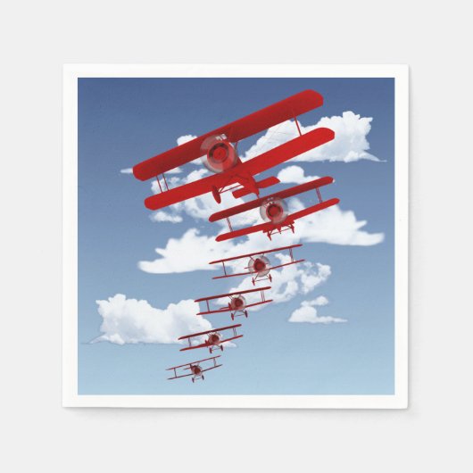 Retrospecvliegtuig Servetten (Voorkant)