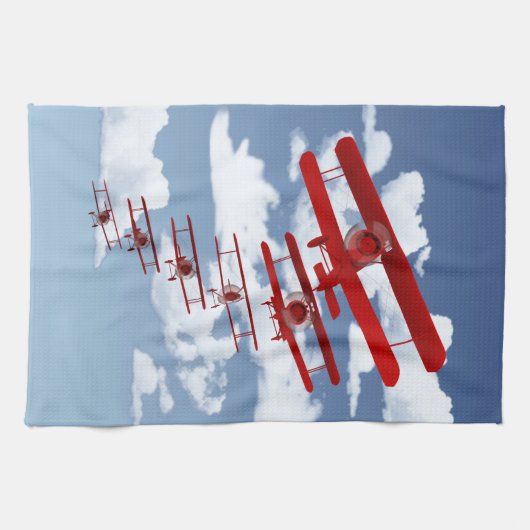 Retrospecvliegtuig Theedoek (Horizontaal)