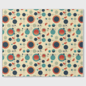 Retrospots en -Stippen Cadeaupapier (Vlak)