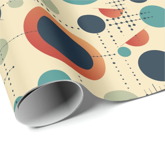 Retrospots en -Stippen Cadeaupapier (Rol Hoek)