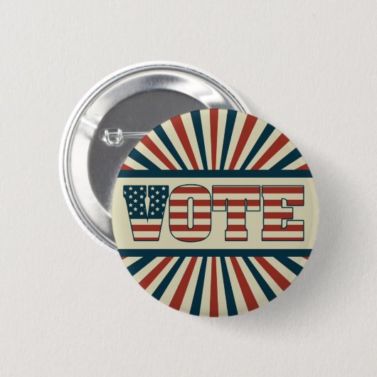 Retrostemming, alle soorten vistuig ronde button 5,7 cm (Voorkant /achterkant)