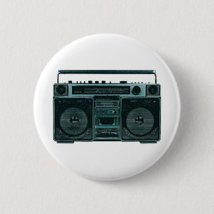retrostereotoets ronde button 5,7 cm