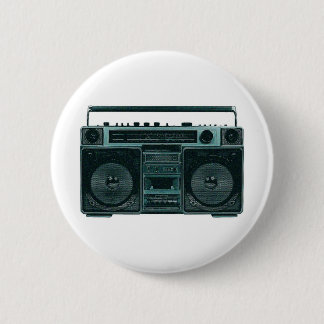 retrostereotoets ronde button 5,7 cm