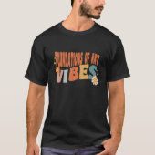 Retrostichting van de Vibes-leraar vrouwen Kinder T-shirt (Voorkant)