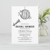 Retrostijl 70 Disco-Vrijgezellenfeest Kaart (Staand voorkant)