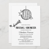 Retrostijl 70 Disco-Vrijgezellenfeest Kaart (Voorkant / Achterkant)