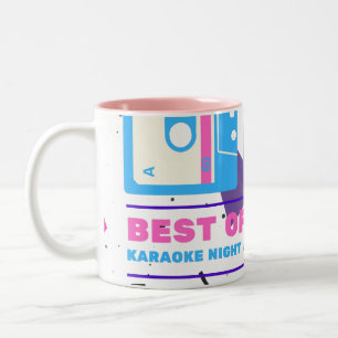 Retrostijl 80's  Cassette-ontwerpteam Tweekleurige Koffiemok