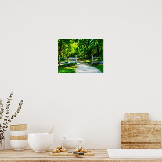 Retrostijl afdrukken, waarde Poster papier (mat) (Keuken)