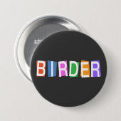 Retrostijl Birder Ronde Button 7,6 Cm (Voorkant /achterkant)