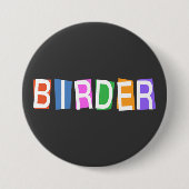 Retrostijl Birder Ronde Button 7,6 Cm (Voorkant)