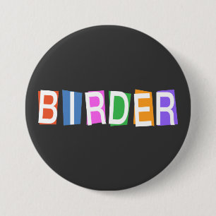 Retrostijl Birder Ronde Button 7,6 Cm